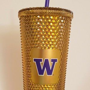 Starbucks 2022 UW Gold Tumbler Cup 24oz Venti Brand New In Hand Washington